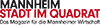 Mannheim – Stadt im Quadrat Logo